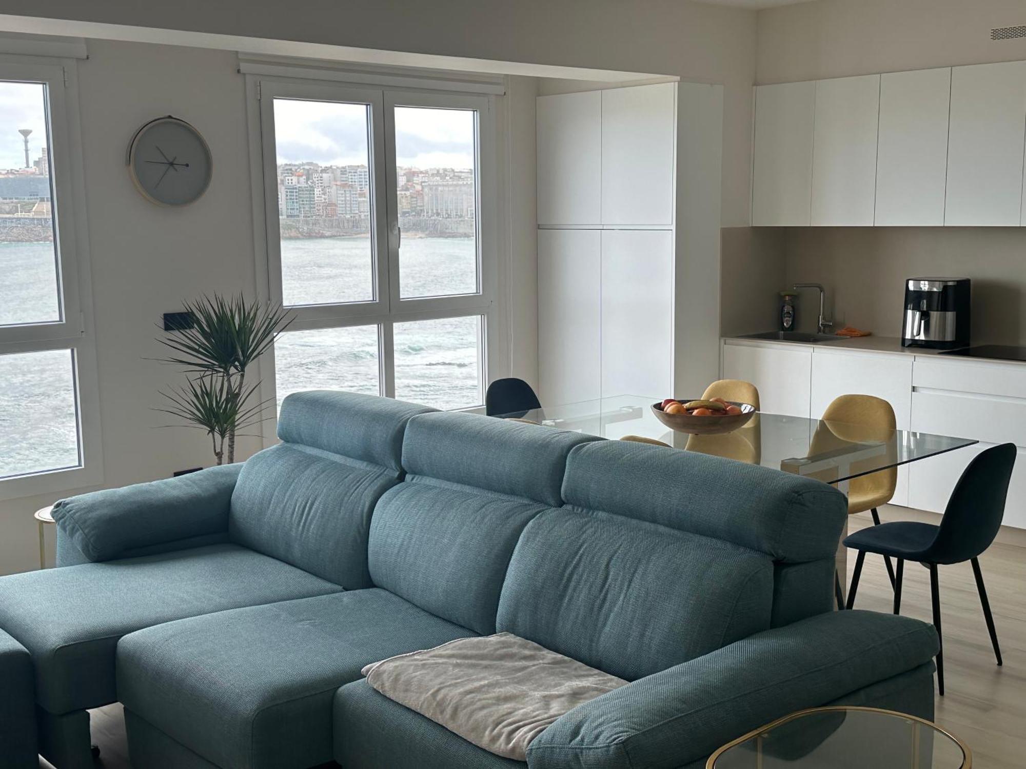 Piso Con Vistas A La Playa De Riazor Corunha Exterior foto