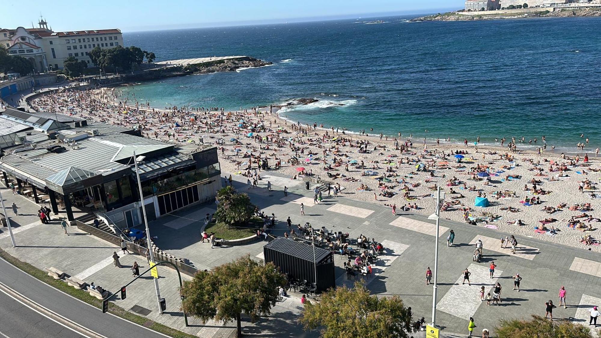 Piso Con Vistas A La Playa De Riazor Corunha Exterior foto